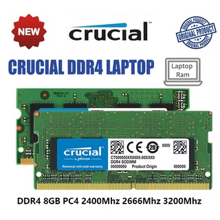 (Pronto Envio) Notebook Crucial DDR4 RAM 8GB PC4 2400Mhz 2666Mhz 3200Mhz 1.2V Mem Ria (1)