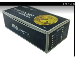 COIN HOLDER 27,5 MM PCCB CX COM 50 UNIDADES ( para moedas de um real)