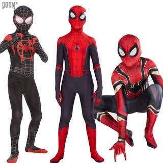 Longe De Casa Do Homem Aranha Traje Cosplay Peter Parker Zentai Suit Superhero Bodysuit Macacão Traje De Halloween (3)