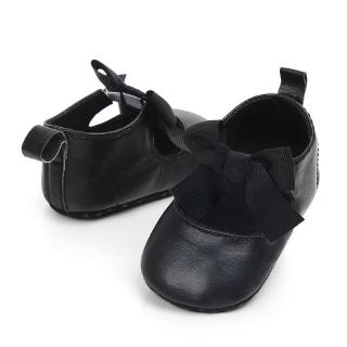 Kids Girls Pu Leather Prewalker Shoes 0-12M Newborn Baby Princess Shoe Butterfly Boys Rubber Shoes (2)