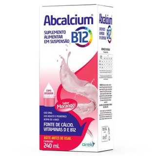 Abcalcium B12 Suspensão Oral Morango 240mL