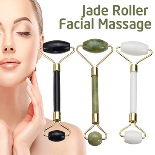 Rolos com gua sa Massageador Pedra De Jade Massagem Facial Anti Rugas