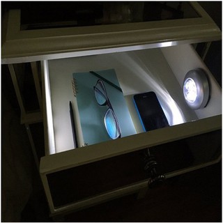 Mini Luminária LED Sem Fio Com 3 Toque Para Armário De Cozinha/Closet/Claro Noturna (6)