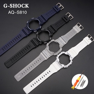 G-Shock Pulseira De Relógio De Resina De Reposição Para Casio S810W AQ-S810/Acessórios/Silicone Reequipamento Esportiva Masculino
