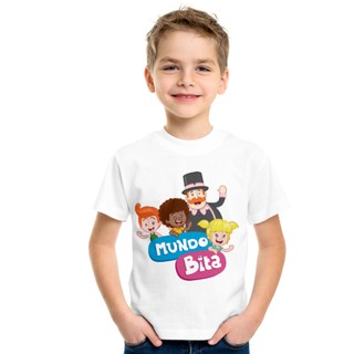 camiseta camisa Infantil juvenil Personalizada Mundo Bita Desenho menino menina