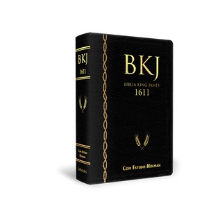 Biblia King James 1611 Com Estudo Holman - Preta - Bv Books