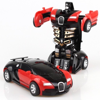 Transformer 2 Em 1 Transformação Robôs Modelos Carro Presente (5)