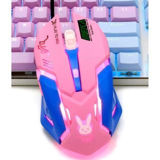 Gaming Mouse Optical Wired Computer Mouse Anime Sailor Moon Colorful Backlit Pink Gamer Mice for Girl PC Mac Laptop (6)