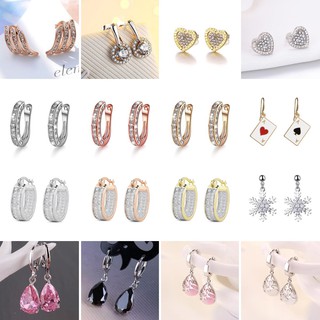 50 Designs Itália prata 925 original Brinco para mulheres coreanas Acessórios de orelha de joias da moda ED012