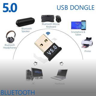 Mini Adaptador usb Bluetooth csr 5.0 Dongle Conector Pc Notebook Windows