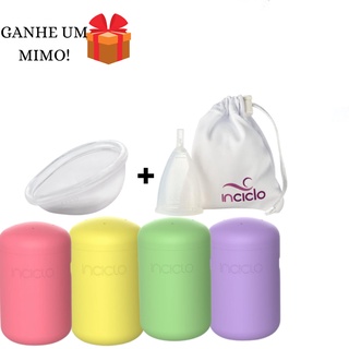 Kit Coletor Menstrual Ecológico De Silicone + Lovin, Disco Menstrual Da Inciclo + Capsula