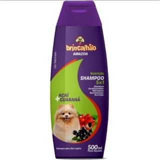 Shampoo e condicionador 5 em 1 para caes brincalhao acai e guarana 500ml