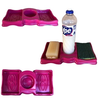 Porta Detergente/sabão/esponja Plástico pia cozinha