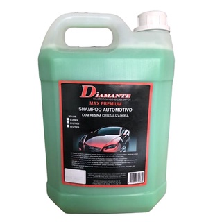 Shampoo automotivo com resina cristalizadora/ pH neutro/ para lavagem de carro e moto/ 5lts