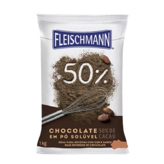 Chocolate pó 50% de cacau Fleischmann 1Kg