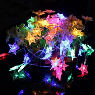 20led Cordão De Luzes De Floco De Neve Estrela Para Decoração De Árvore De Natal / Festa De Natal (8)