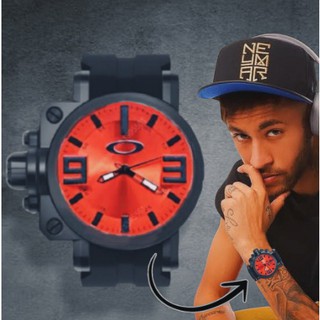 Relógio masculino da Oakley gearbox /esportivo/ vidro safira + Caixa