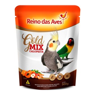 Calopsita Gold Mix 500gr - Reino das aves