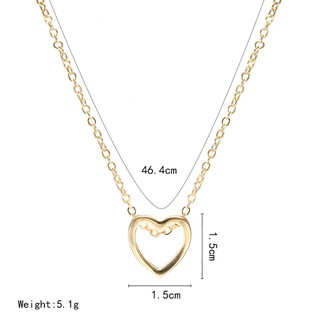 2019 Moda Feminina Coração Cadeia De Aço Inoxidável Pingente Charme Colar De Jóias | 2019 Fashion Women Heart Stainless Steel Chain Pendant Charm Necklace Jewelry (2)