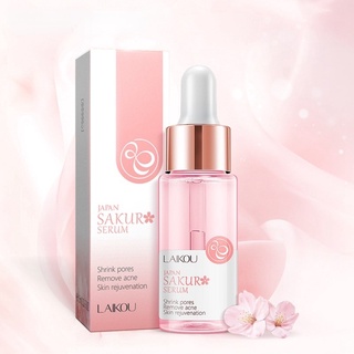 Sérum Laikou Sakura, Rejuvenescimento De Pele Facial De Flor De Cerejeira Extrato Skincare Sérum 15ml