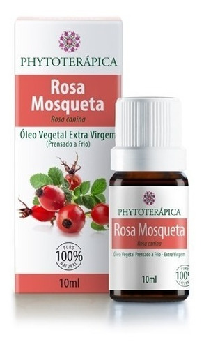 Óleo Rosa Mosqueta Vegetal Extra Virgem 10ml Phytoterapica