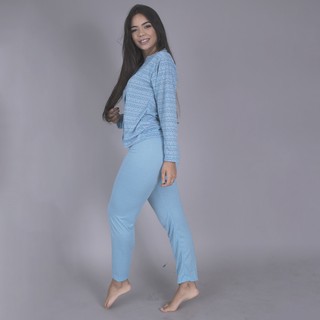 Pijama Amamentação Longo Pos Parto Pós Cirúrgico Botao Roupas Femininas Linha Noite Confortável Inverno Maternidade 058 (6)