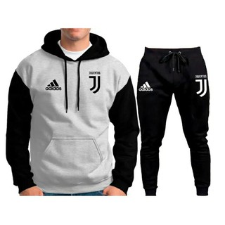 Blusa de Frio Casaco Blusa e Calça Juventus Conjunto Moletom Time de Futebol Unissex
