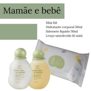 Kit mamãe bebê mini promocional+ sacola de brinde (1)