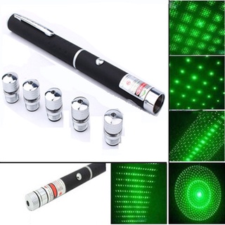 Caneta Laser Pointer Verde Luz Green 5 Pontas Efeitos Estojo (2)