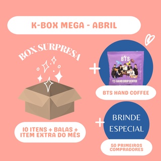 K-BOX MEGA + BALAS (guloseimas e snacks asiáticos) - ABRIL