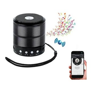 Mini Caixinha Som Ws-887 Bluetooth Portátil Usb Mp3 P2 Sd Rádio Fm (4)
