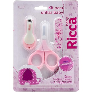 Kit Manicure Baby Colors Ricca Rosa