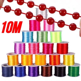 Corda Elástica Com Miçangas Para Artesanato De 1mm, Multicolorido (1)