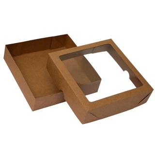 5 un caixa para presente papel kraft quadrada 16x16x4 (1)