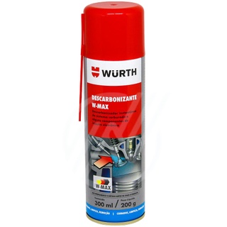Descarbonizante W-Max Spray 300ml Wurth Limpa Bicos Injetores, Carburadores, Sistema de Admissão Tbi (1)