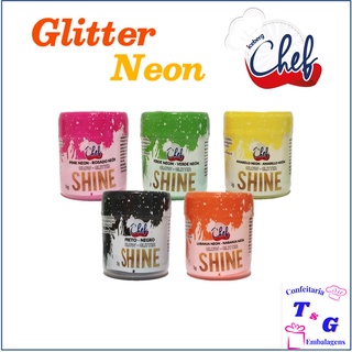 Glitter Glow Neon Shine Para Decoração de Doces em Geral 5g - Iceberg (1)