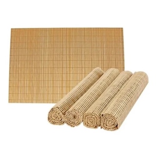 Jogo Americano Esteirinha Bambu Natural com 4 peças 45 x 30 cm Diversos Modelos