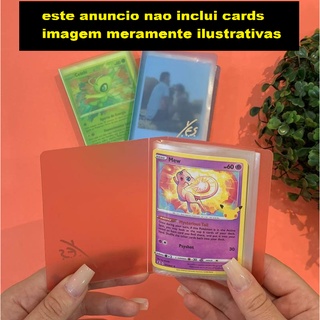 Kit 6 Porta Cards Mini Pasta Fichario Album Pokemon (7)