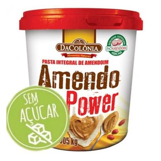 Pasta De Amendoim 1kg Integral Tradicional Amendo Power Dacolônia Da Colonia - 1 Un (3)
