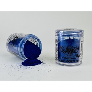 Pó de decoração Azul Cobalto 4g ,vendido por peso , o volume do produto varia conforme a cor pó de decoração ,confeitaria