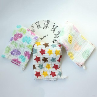 🍭 ruiaike 🍭 3PCS/pack Infant Baby Six Layer Cotton Gauze Bibs Handkerchiefs Cartoon Feeding Bath Towel