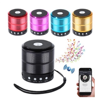 Mini Caixa De Som Portátil Speaker Ws-887 - Várias cores