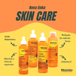 Kit Limpeza de pele - Facial - skin Care Anti-idade PELE ENRUGADA E SINAIS com 4/itens - RHENUKS
