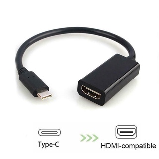 Tablets USB-C Type C To HDMI Cable TV AV HDTV Fits Macbook Black Adapter C4E6 (9)