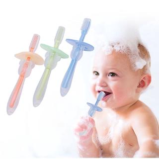 Crianças Treinamento Silicone Macio Escova De Dentes Bebê Recém-Nascido Cuidado Oral Dental Dente Ferramenta Mordedor Dentição