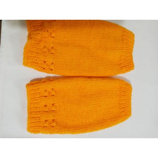 Polaina perneira punho botas de tricô de lã feito à mão