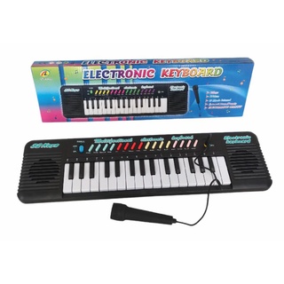 teclado piano infantil com microfone instrumento musical brinquedo para crianças