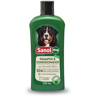 Shampoo e Condicionador Sanol Dog 2 em 1 500 ml