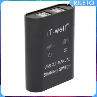 rileto Chave Seletoras KVM 2 Portas HUB USB Para PC Scanners Impressoras (1)