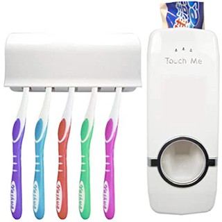 Dispenser Aplicador De Pasta de Dente E Suporte De Escova Para Uso No Banheiro (3)